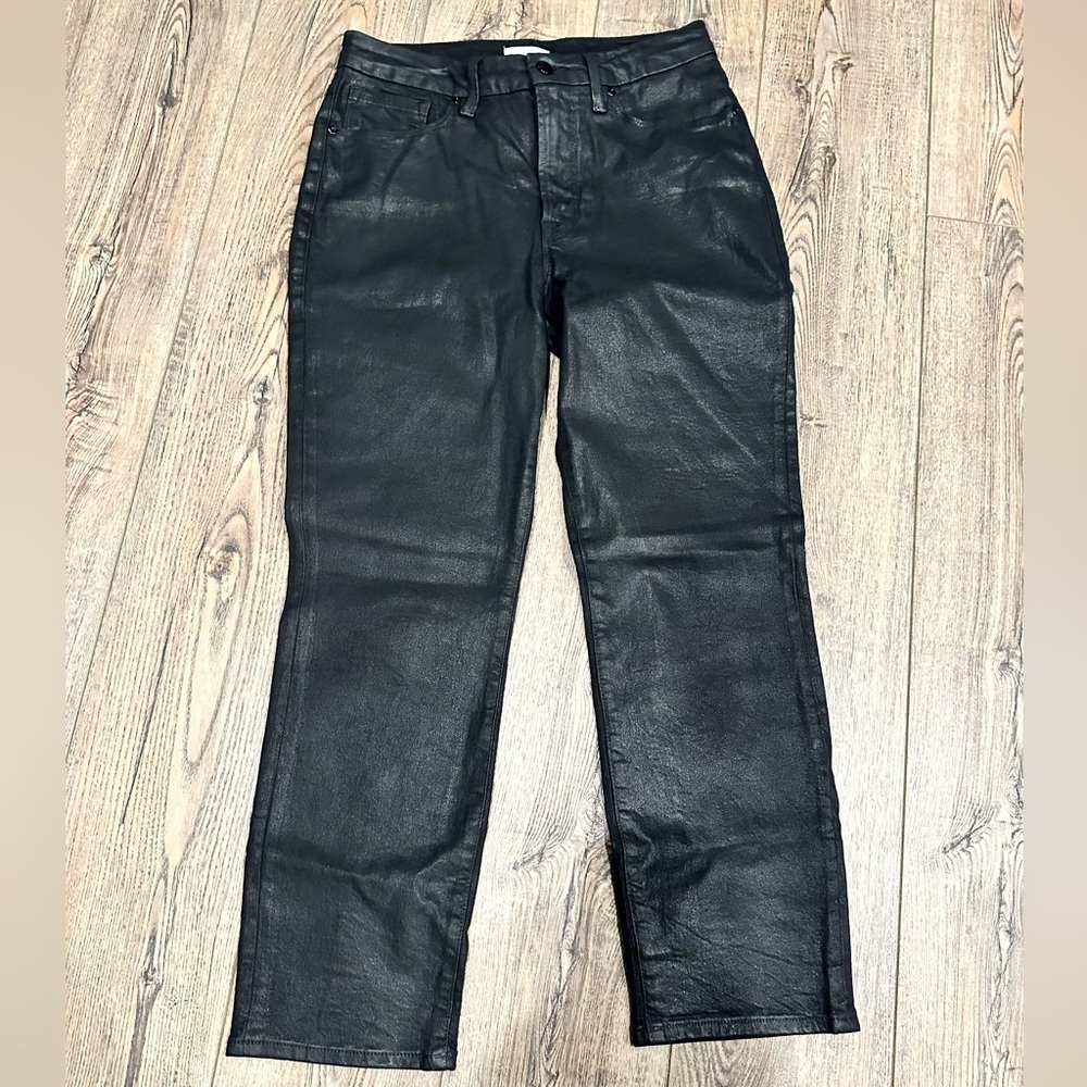 Good American Coated Black Jeans 12/31